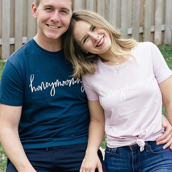 DIY Screen Printing Honeymoon Tees