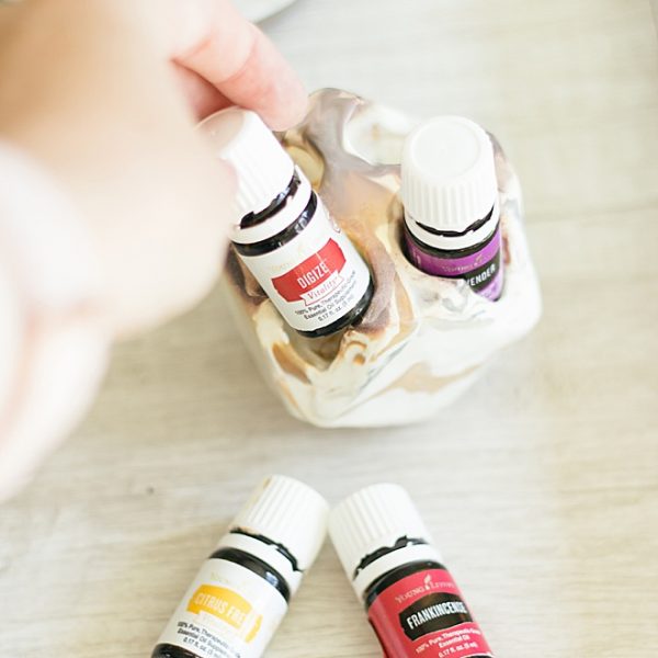 DIY Clay Geometric Essential Oil Holder